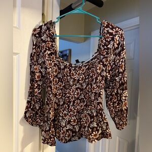 American Eagle Smocked Tee size medium